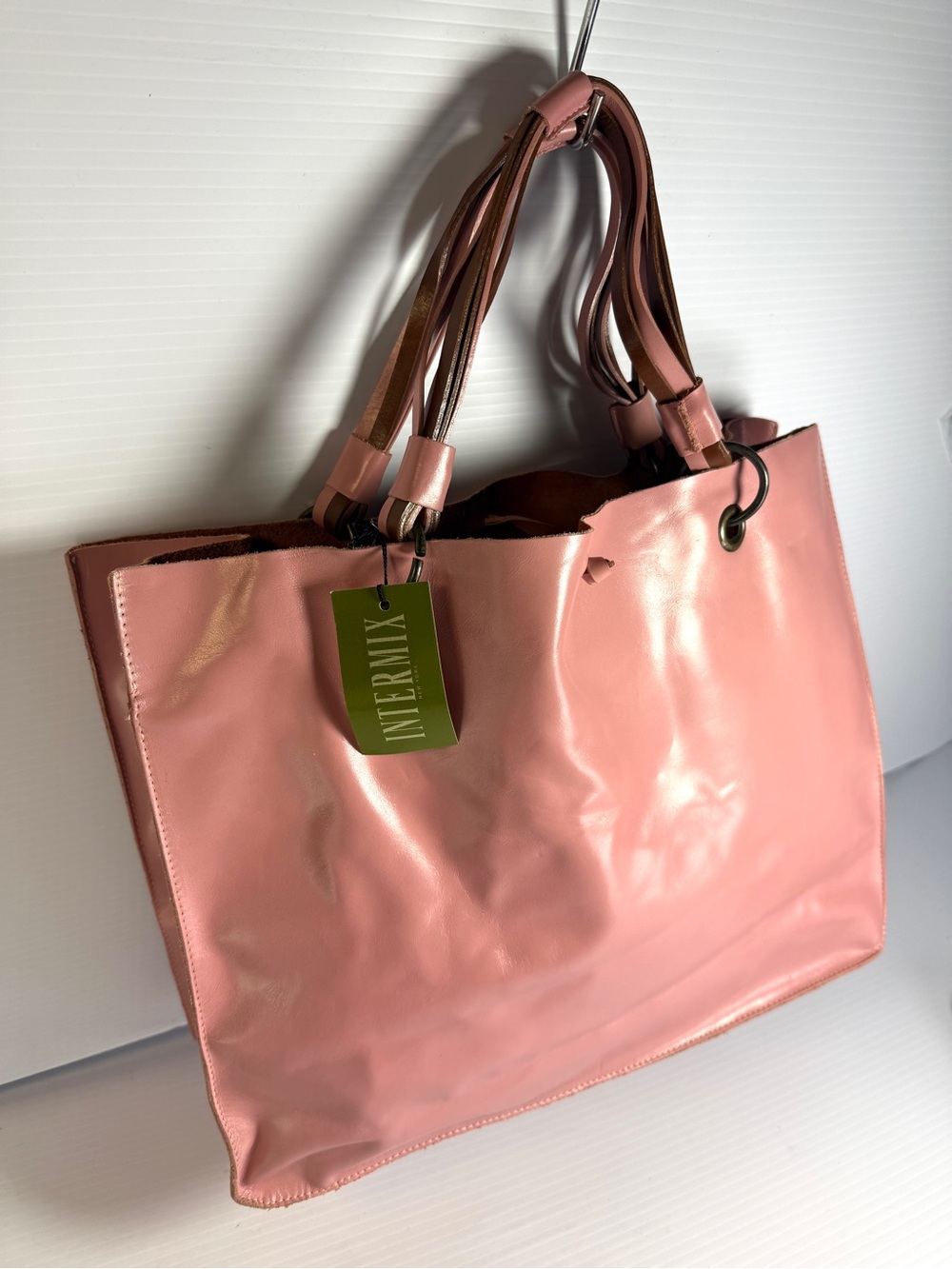 Intermix INCA Pink Leather Handbag With Change Purse